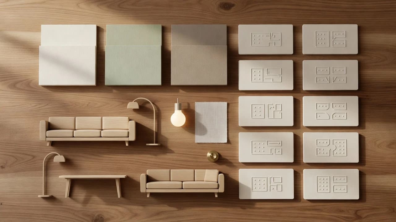 Ranked material furniture lighting and layout patterns from AI room design data